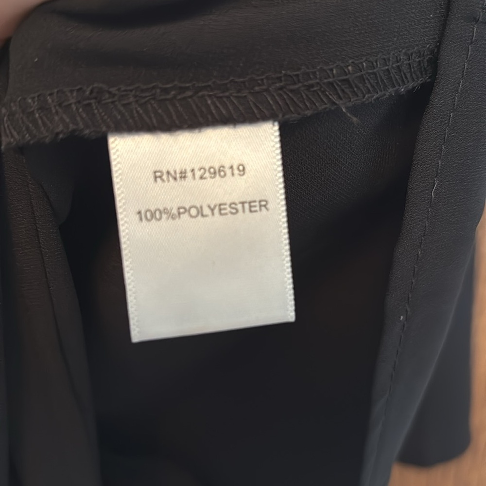 Black Ruffle Blouse - Picture 5 of 5